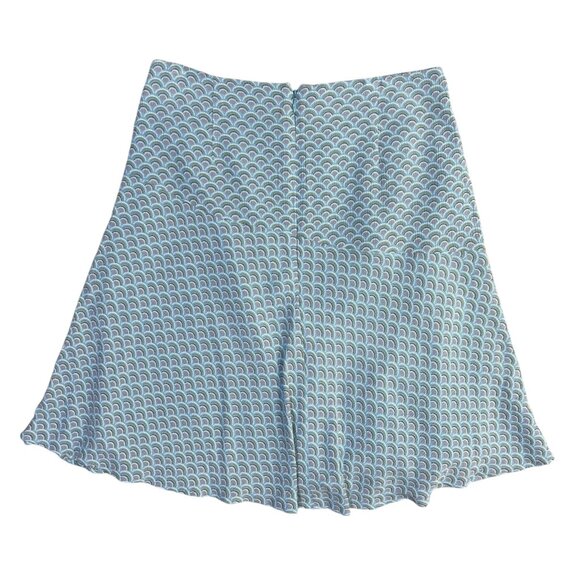Boden Virginia Swing Mini Skirt Blue Heron Rainbow Print Lined Size 2R 2 Regular - Picture 2 of 7